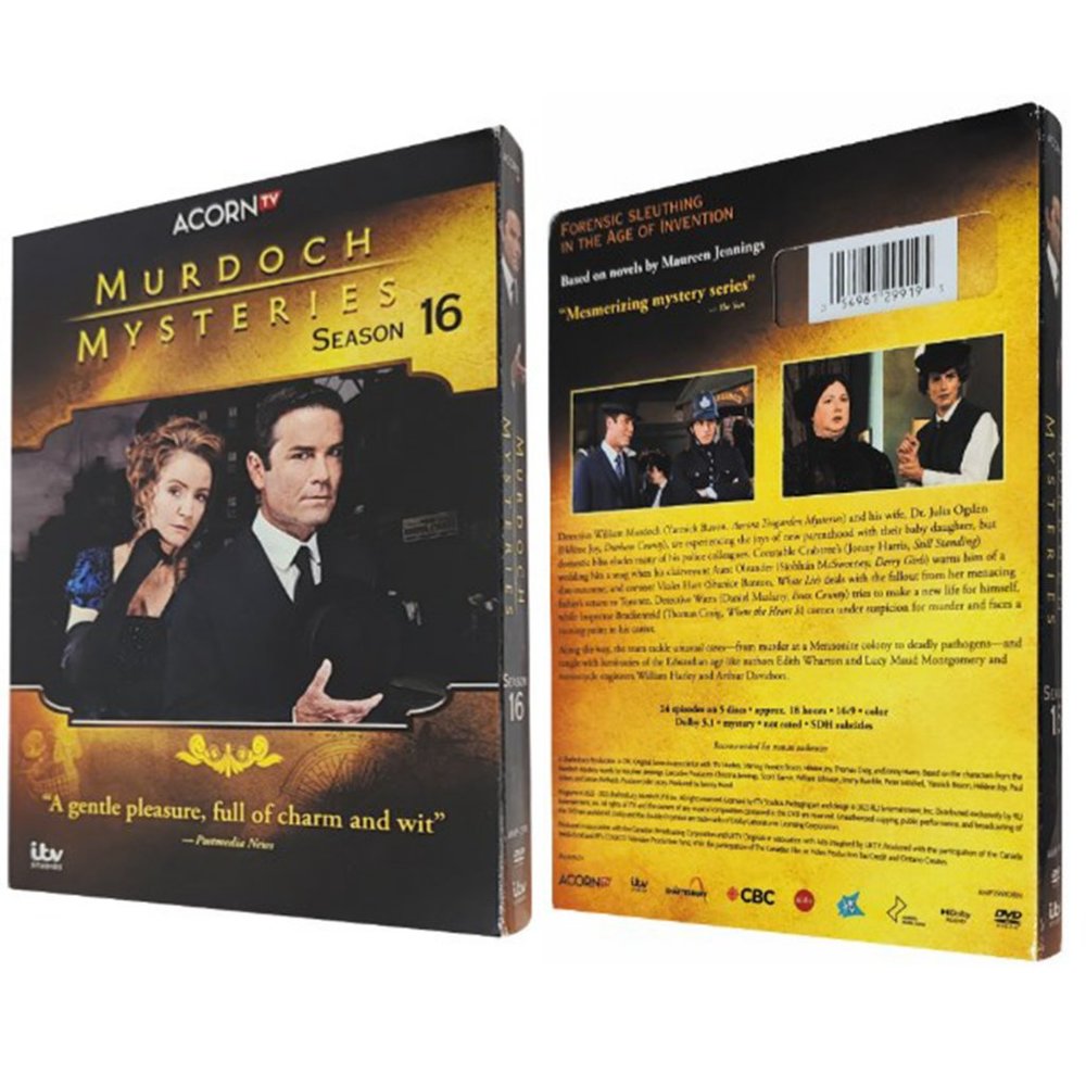 Murdoch Mysteries Season 16 DVD 2023 DVD Set Brand New US Seller